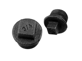 Stopfen Nr. 290 mit Rand, schwarzer Temperguss