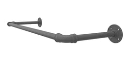 Barra - Kleiderstange aus Rohren für Wandmontage