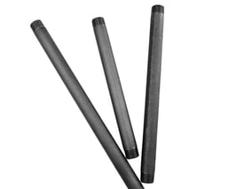 1/2" Stahlrohr mit Gewinde für Regalböden