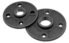 Temperguss Flansch Nr. 324, Ornamentflansch, Wandflansch