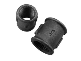 Muffe Nr. 270, I/I, schwarzer Temperguss