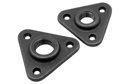 Dreieckflansch Nr. 323 aus schwarzem Temperguss