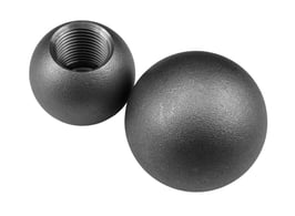 Kugelknopf Nr. 746, schwarzer Temperguss