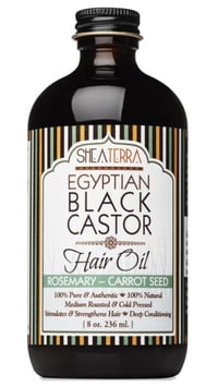 Egyptian Black Castor Oil (Rosemary - Carrot Seed) (8oz / 236ml)