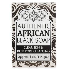 Authentic African Black Soap (4oz / 115g)