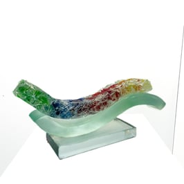 Glasobjekt von Heiner Düsterhaus