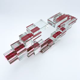 Glasplastik von Willi Pistor