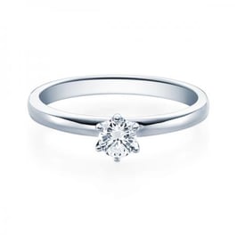 Brillantring, 585 Weissgold