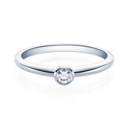 Brillantring, 585 Weißgold