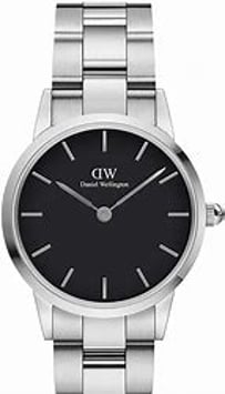 ICONIC LINK 36mm - stahl, schwarzes Ziffernblatt DW00100204