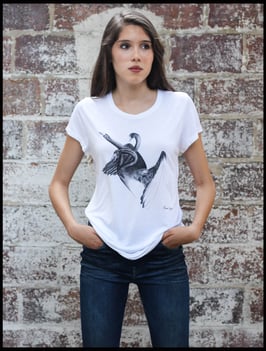 Tee Shirt Femme "L'hydre-cygne noir"