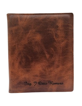 Carpeta ejecutiva de piel genuina tamaño francés