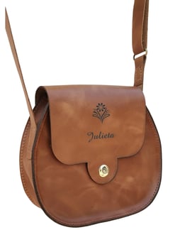 Bolsa de dama tipo crossbody estilo Boho de piel genuina personalizada.