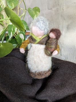 Figuurtje in droogvilttechniek