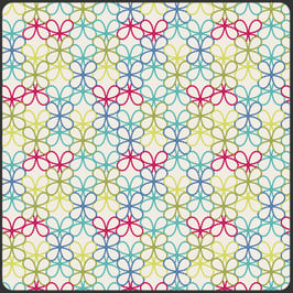 Modernology, Posh Florets Bright, Pat Brown, Art Gallery Fabrics 12952050711