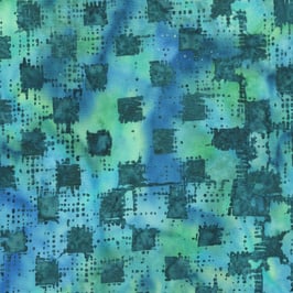 Quadrate in Petrol, Batik, Anthology Fabrics, 08059550719