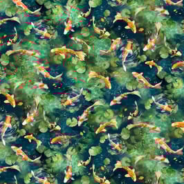 Koi Pond 5632 MU, P&B Textiles 02057550825