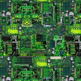 Green Computer Memory Board, Timeless Treasures 10025250620