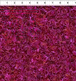 Swirls, Magenta, Prism II, In The Beginning Fabrics 09107550725