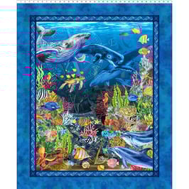 Panel Blue, Calypso II, Jason Yenter, In The Beginning Fabrics 01088950822