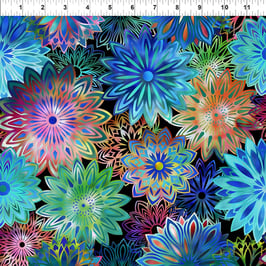 Dazzle, Allover-Blue, In The Beginning Fabrics 12019850822