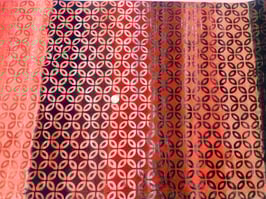 Orange Ovale auf orangem Farbverlauf, Batik, Anthology Fabrics, 01222550817