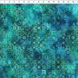 Small Mosaic - Teal, 5JYS2, Impressions by Jason Yenter for In The Beginning Fabrics 01149850924