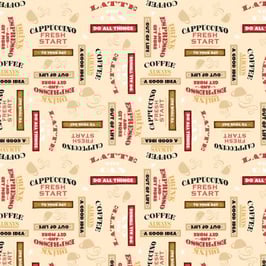 Coffee Always, Words, Wilmington Prints 05029650523