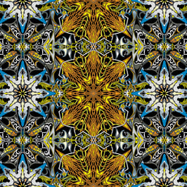 Electric Lace Gold/Multi, Paula Nadelstern, Benartex 05044950925