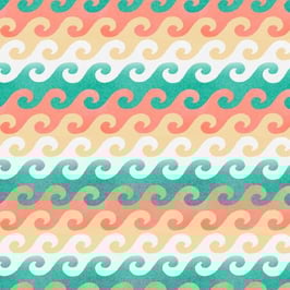 Multi Waves, Beach Travel Collection, Beth Albert, 3 Wishes 03060950521