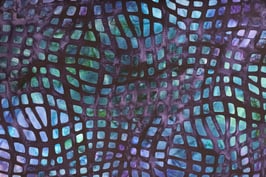 Blaue und violette Vierecke auf blau-violett, Batik, Robert Kaufman, 10044250617