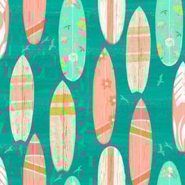 Beach Surf Boards,  Beach Travel Collection, Beth Albert, 3 Wishes 03070950521