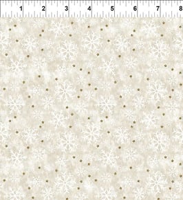 Winter Solstice II, Snowflakes Cream, In The Beginning Fabrics 07069850925