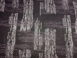 Weiße und graue Streifen auf schwarzem Grund, Stof Fabrics, 06635550818