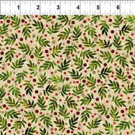 Winter Solstice II, Twigs - Beige, In The Beginning Fabrics 07079850925