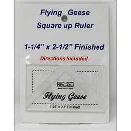 Flying Geese Square up Ruler1 1/4" x 2 1/2", Bloc_Loc