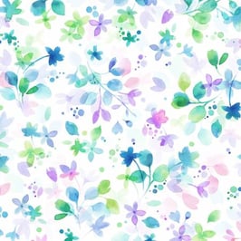 Leaf, Wading with Water Lilies, Hoffman Fabrics 101124501022