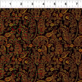 5JYO1, Paisley Autumn, Resplendent, In The Beginning Fabrics 12568950821