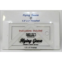 Flying Geese Square up Ruler 1 1/2" x 3", Bloc_Loc