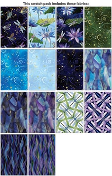 10 x 10 Pack, Dragonfly Dance, Kanvas Studio