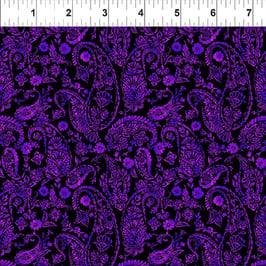 5JYO3, Paisley Purple, Resplendent, In The Beginning Fabrics 12478950821