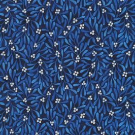 Holiday Flourish, Navy, SRKM-22293-9, Robert Kaufman 06234950924