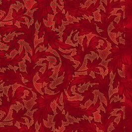 Holiday Wishes, Scarlet, Hoffman Fabrics 09026550924