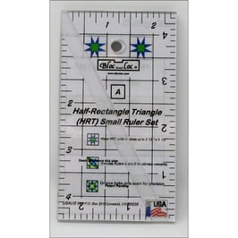 Half-Rectangle Triangle Ruler Set 2:1 (HRT) Mini, Bloc_Loc