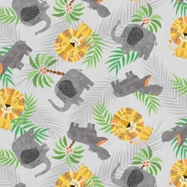 Dream Big, Löwen, Nilpferde und Elefanten,  Anne Rowan Collection, Wilmington Prints 05426050820