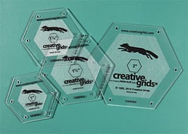 Creative Grids Non-Slip Hexagons (1", 1¼ ", 1½" and 2") CGRHEX