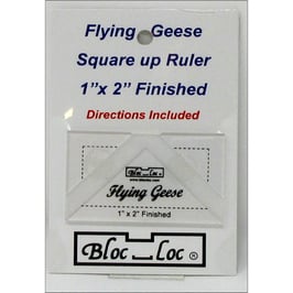 Flying Geese Square up Ruler 1" x 2", Bloc_Loc