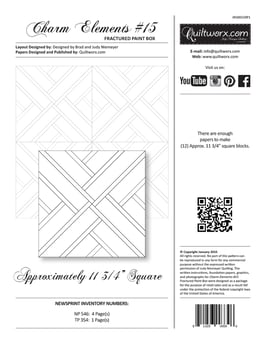Charm Elements: Pack #15 Paint Box, Quiltworx, Judy Niemeyer