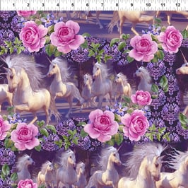 Unicorns, Running - Multi 4UN1, In The Beginning Fabrics 05027950821