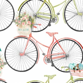 White Bicycles, Beach Travel Collection, Beth Albert, 3 Wishes 03140950521